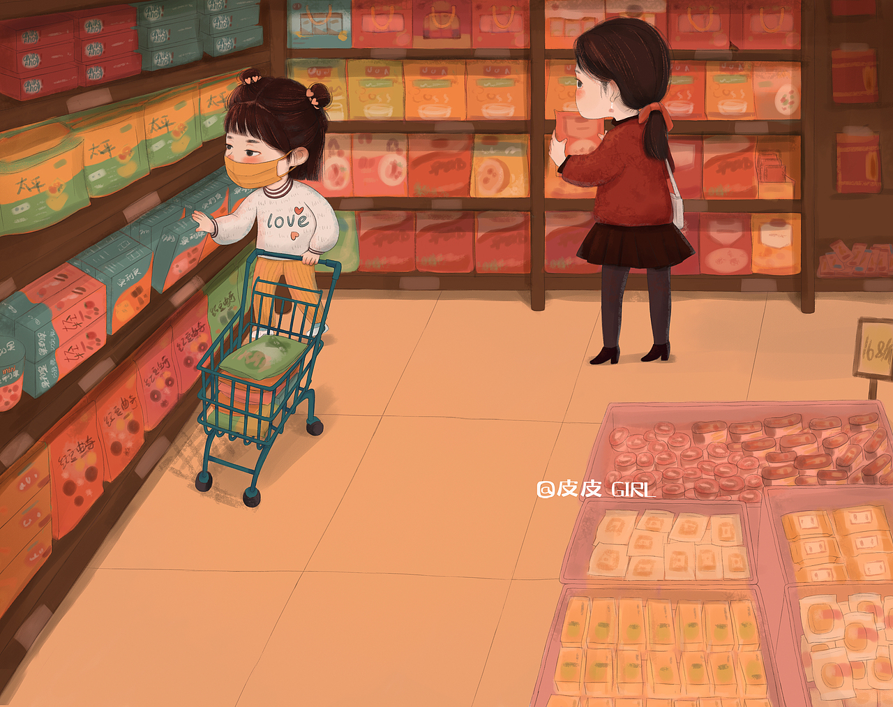 《親子時(shí)光系列》小結(jié)（圖ZMjc5NDk0NTQ4） - 兒童插畫 - 站酷設(shè)計(jì)師皮皮girl原創(chuàng)素材 - 站酷ZCOOL