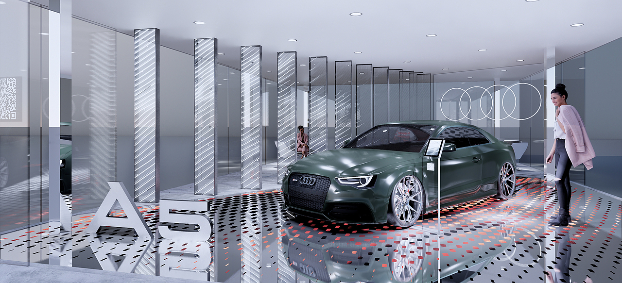 2021 Audi A5 Booth Desgin（图ZMjk4ODU0NTA4） - 展陈设计 - 站酷设计师ajspace原创素材 - 站酷ZCOOL