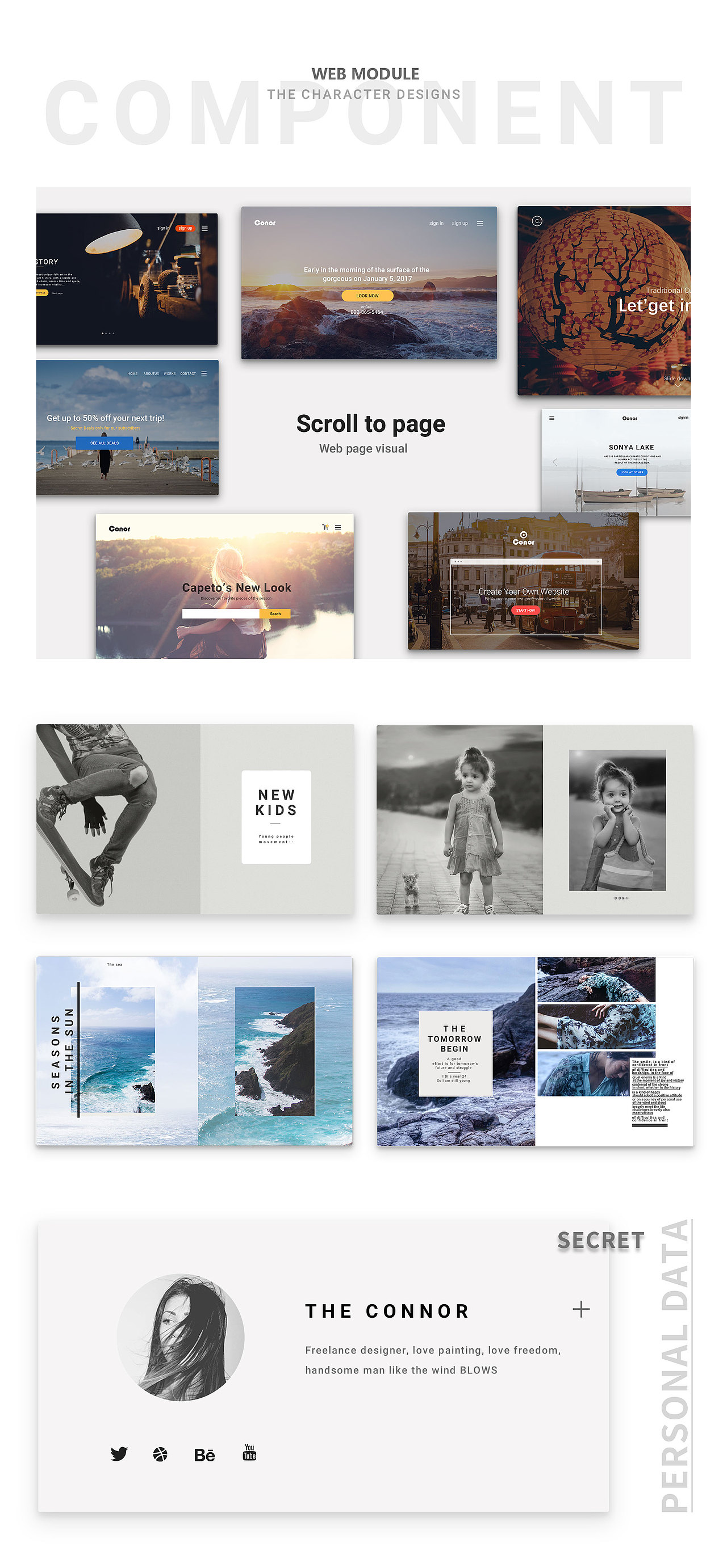 个人网站组件（图ZNjgwMDE1NDA=） - APP界面 - 站酷设计师纯赢世家_弄潮儿原创素材 - 站酷ZCOOL