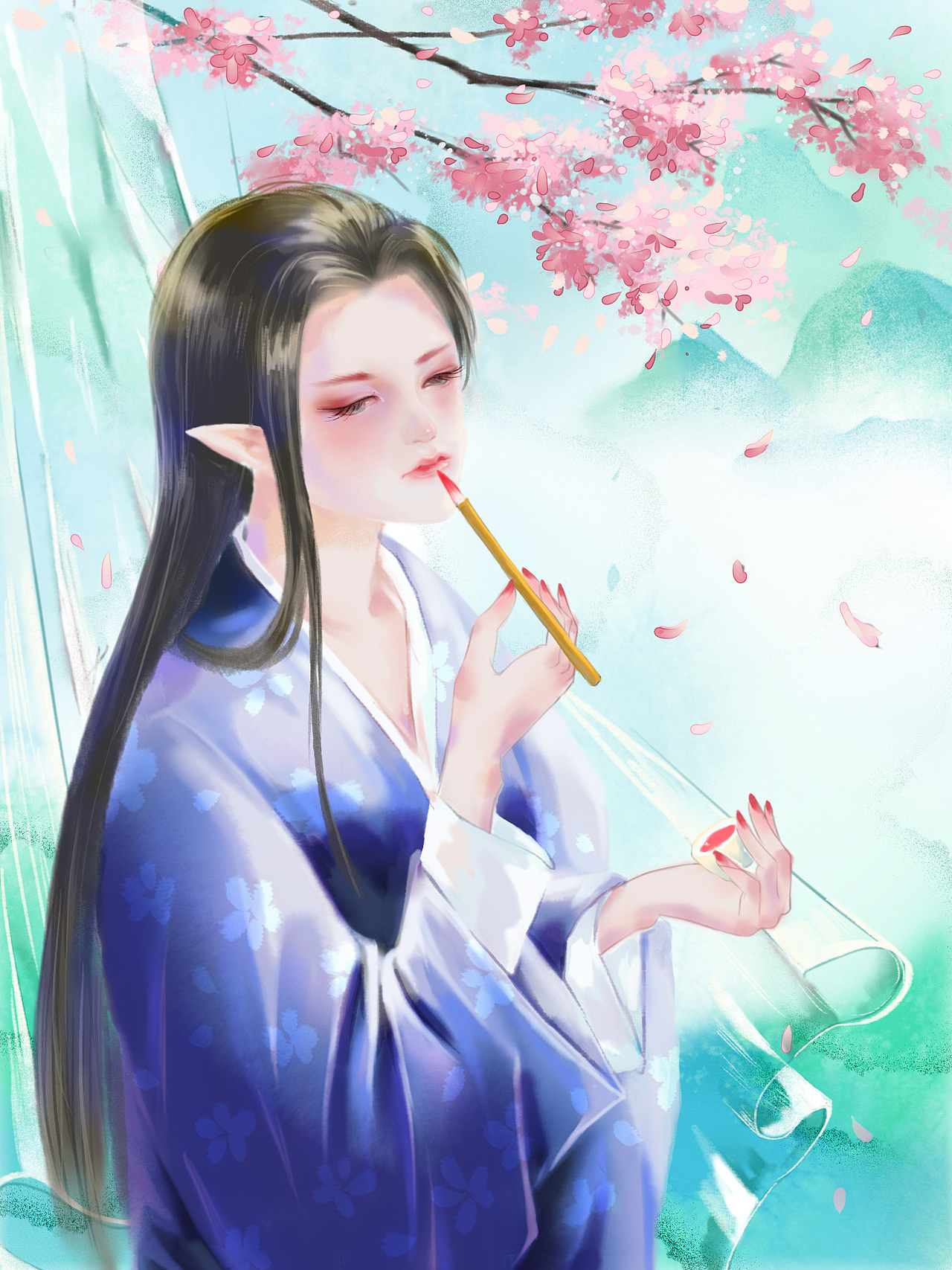 桃夭（图ZMjQ5MDE4NzMy） - 创作习作 - 站酷设计师会飞的千纸鹤原创素材 - 站酷ZCOOL