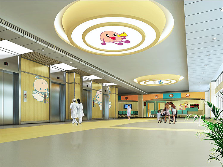 儿童医院装修公司郑州儿童医院设计案例效果图赏析