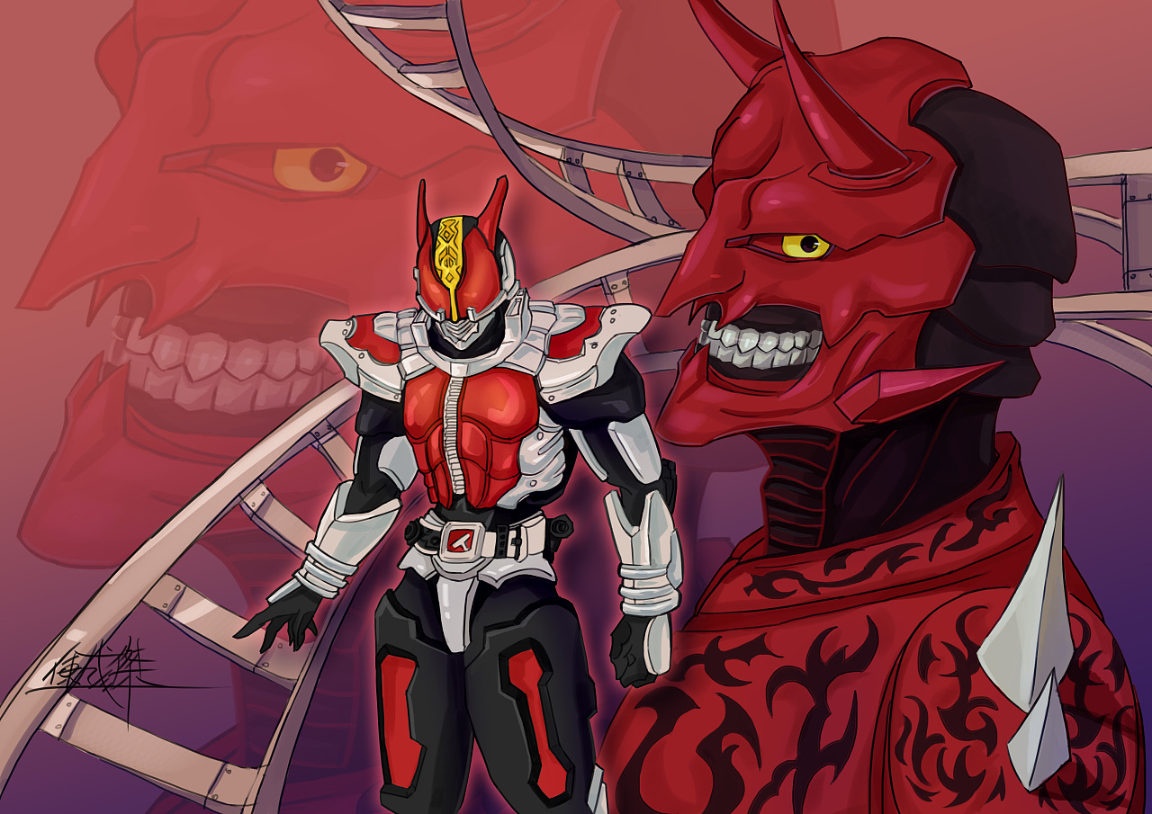 蒙面超人电王|动漫|单幅漫画|尘毁杰cwj - 原创作品 - 站酷 (zcool)