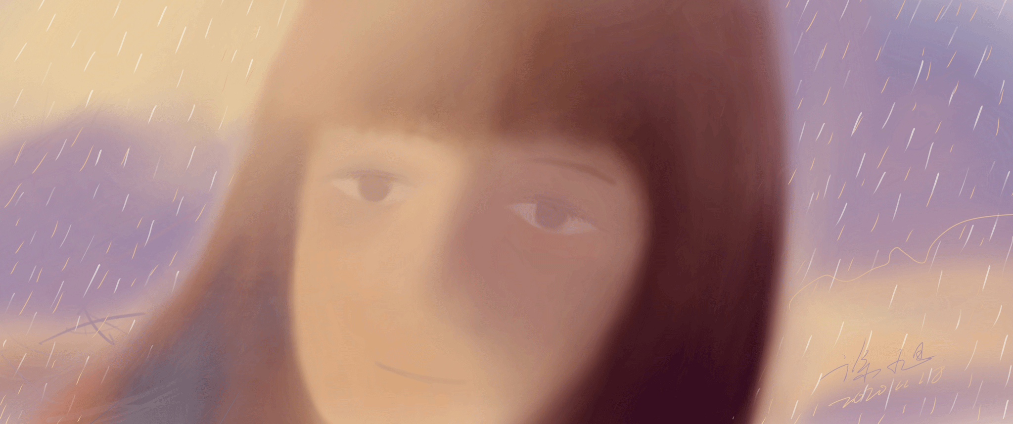 黄昏雨（图ZMjMzMzg5MzEy） - 绘本 - 站酷设计师徐上仙原创素材 - 站酷ZCOOL