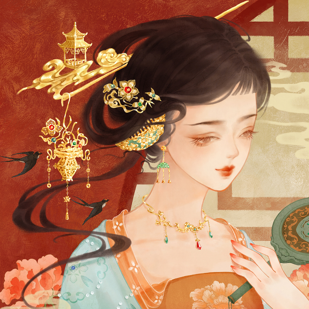 芙蓉不及美人妆，水殿风来珠翠香（图ZMjgxODUxMTY0） - 创作习作 - 站酷设计师好吃的小牛肉原创素材 - 站酷ZCOOL