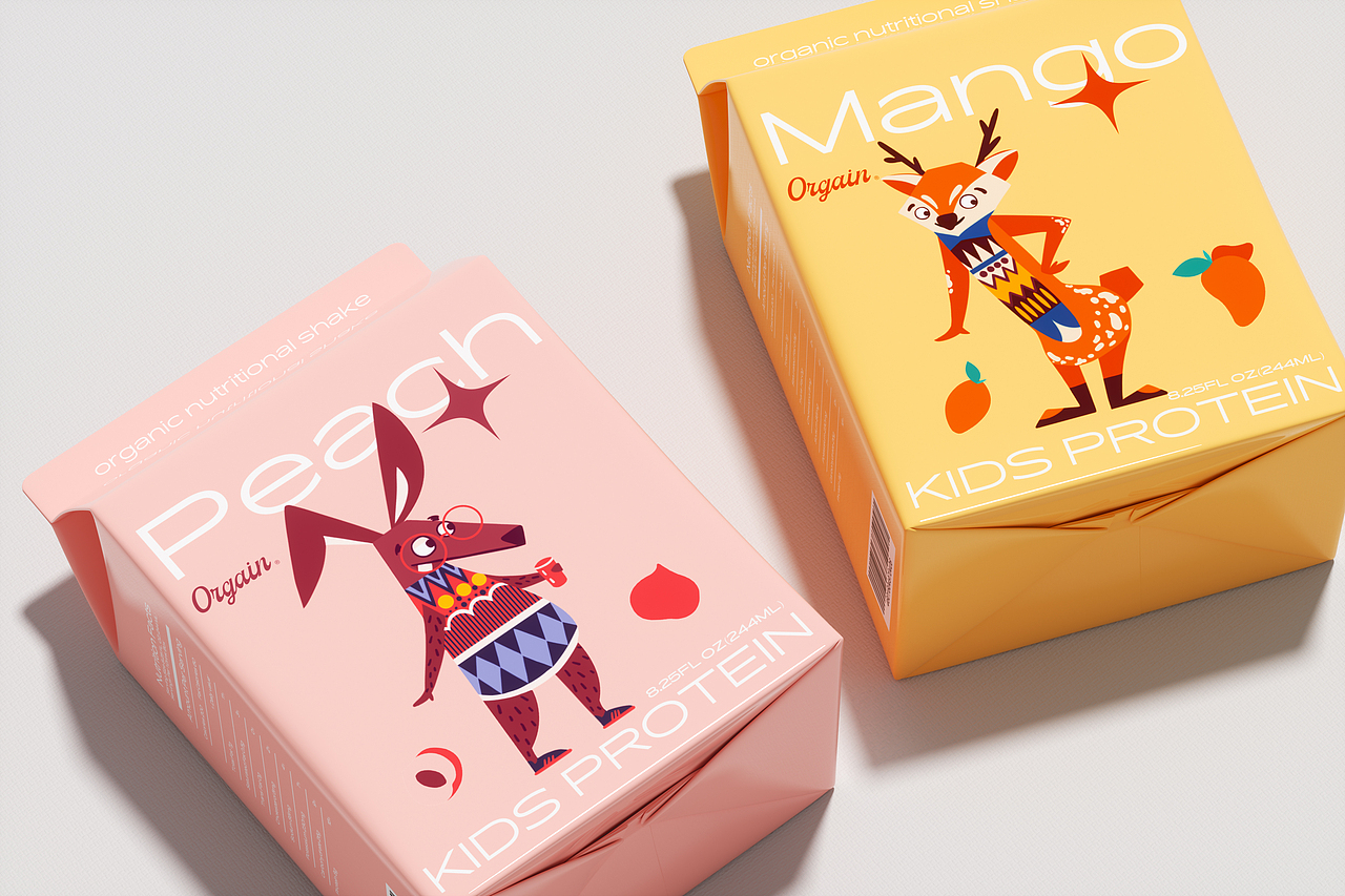 Orgain奶昔包装设计