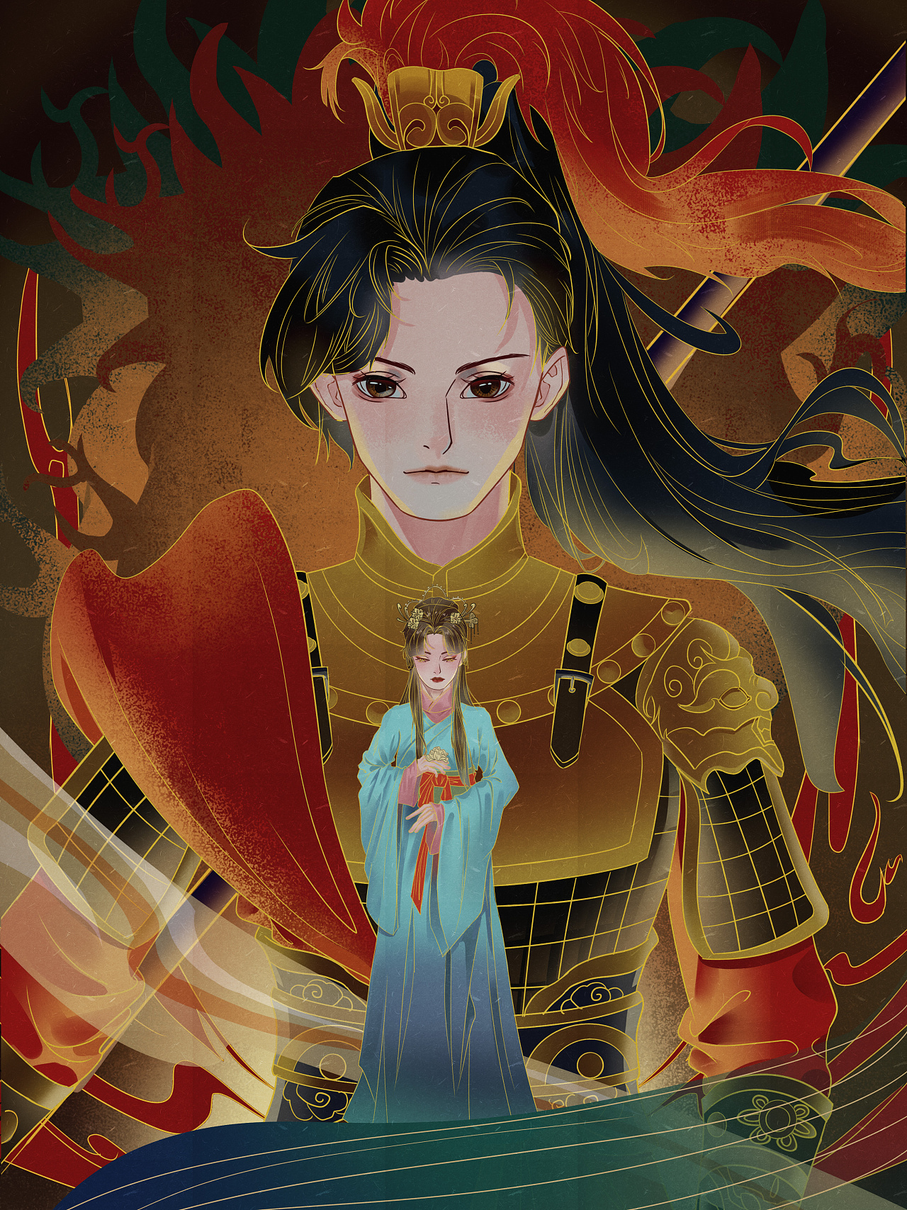 花木兰|插画|创作习作|风眠风眠 - 原创作品 - 站酷 (zcool)