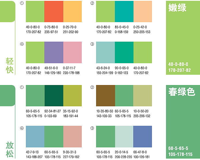 最舒服的颜色搭配方案②