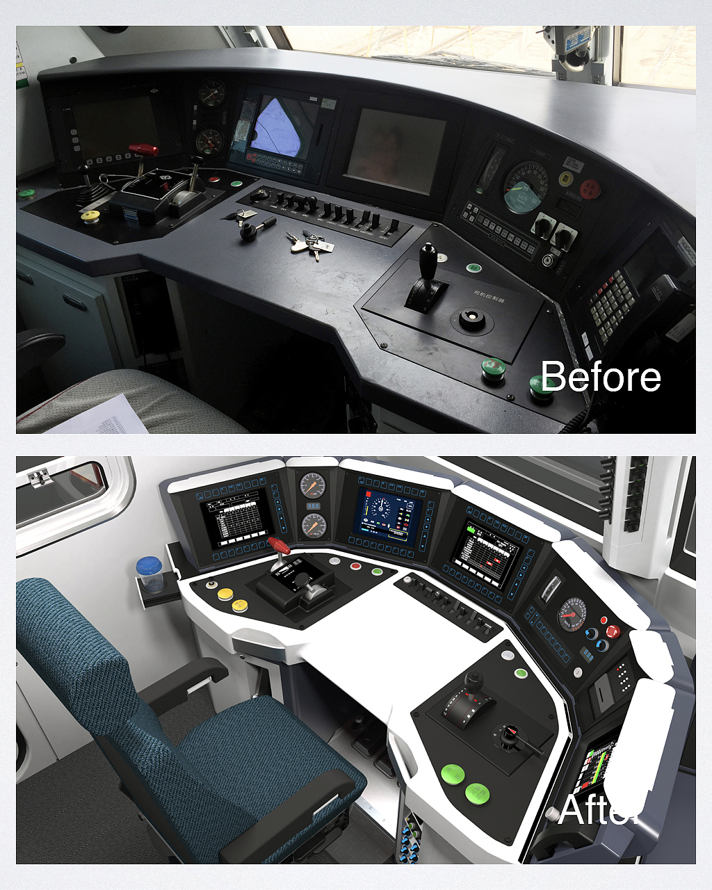 北京交大人因研究室对hxd3d电力机车的司机室进行了人因分析,我们在此