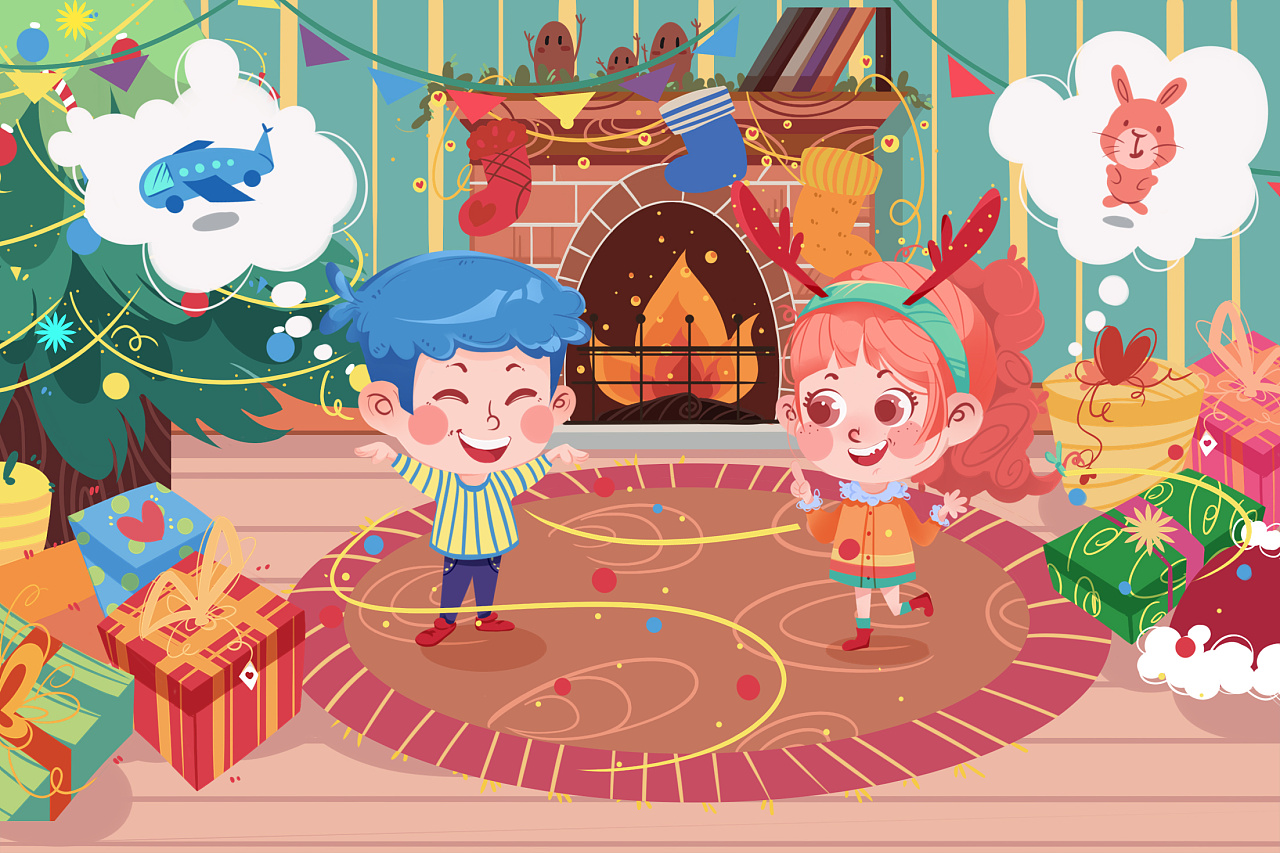 圣诞节儿插场景