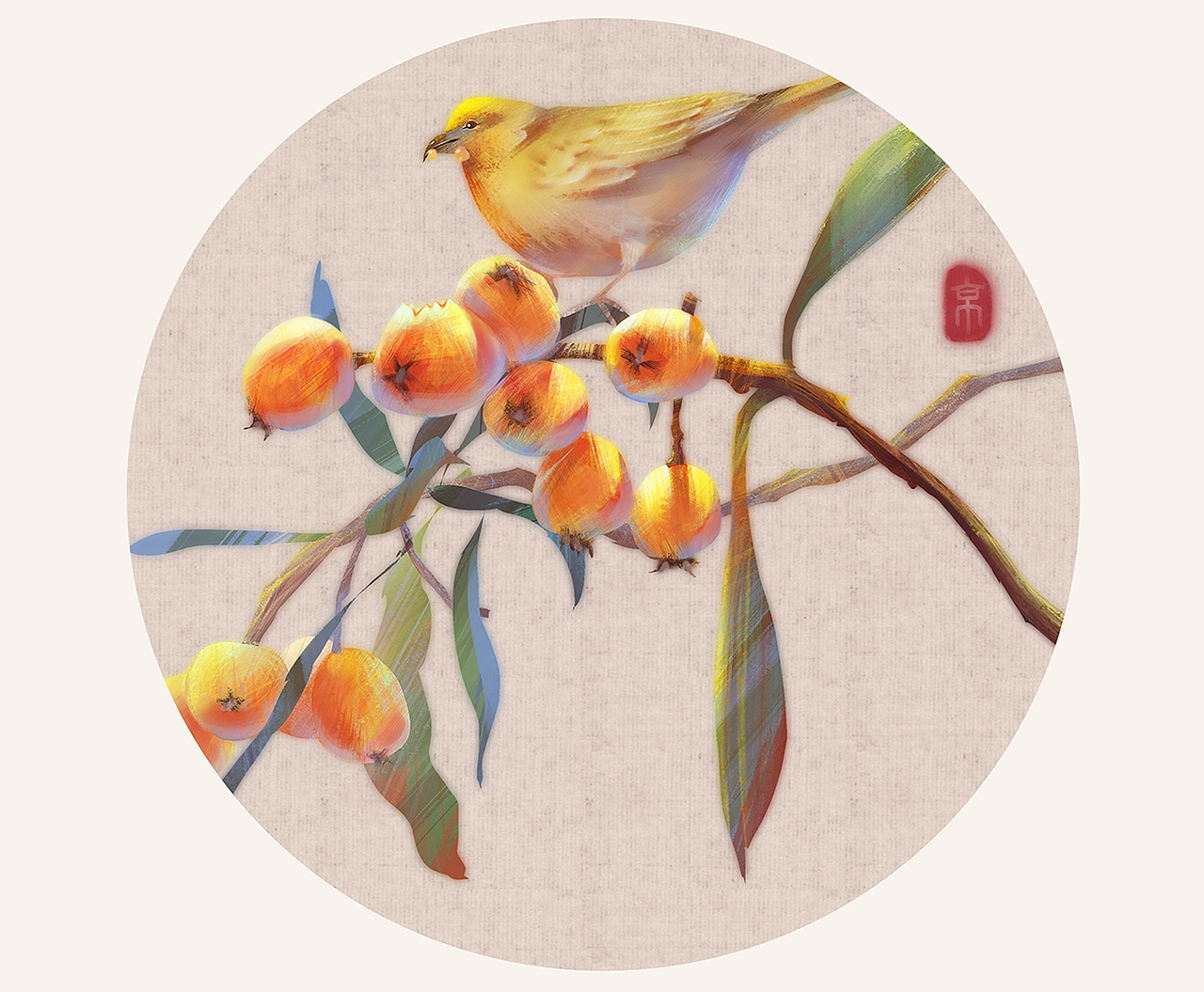 花鸟（图ZMjQ5MDI4MDI4） - 商业插画 - 站酷设计师京京Leah原创素材 - 站酷ZCOOL