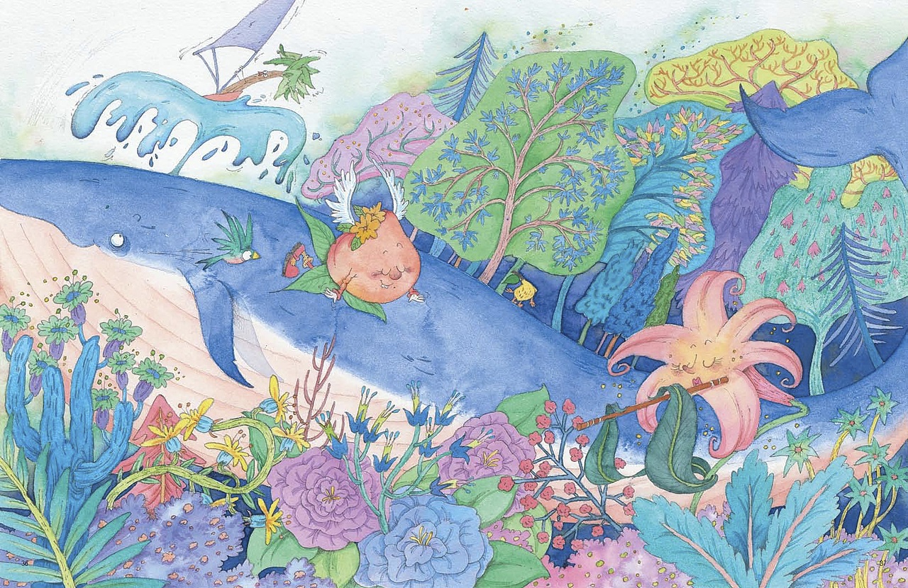 绘本《妖怪时钟》部分内文及草图