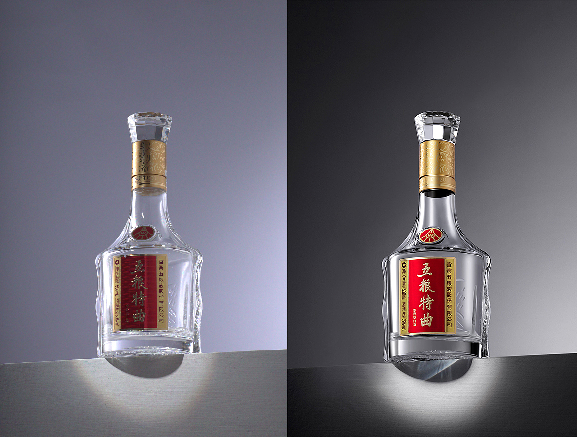玻璃 透明材质 后期精修 | 五粮液（图ZMjYwMzc1NTMy） - 修图/后期 - 站酷设计师是安静的岛原创素材 - 站酷ZCOOL