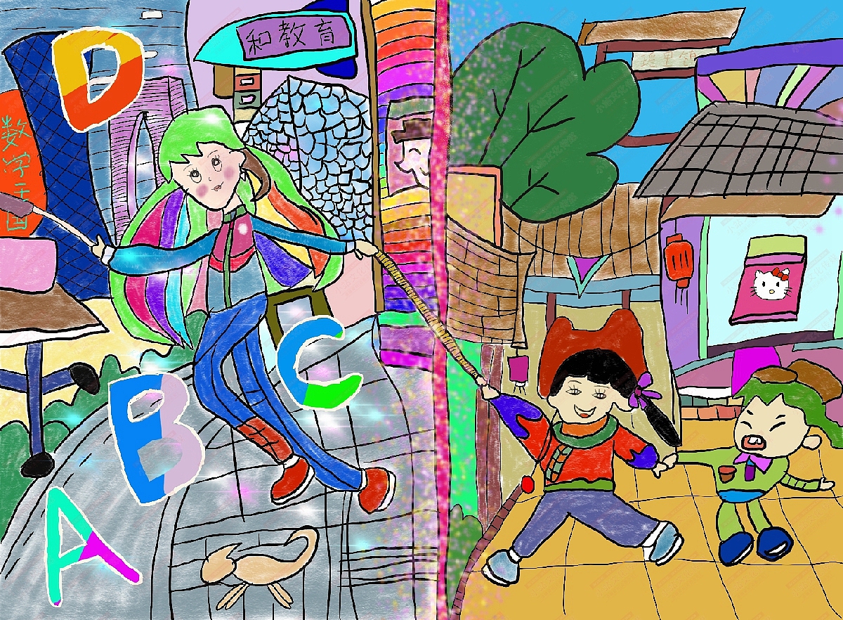 和教育绘画（图ZMjM1OTMyNTYw） - 艺术插画 - 站酷设计师sucaionline原创素材 - 站酷ZCOOL