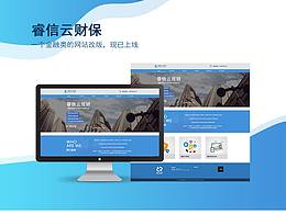 睿信云网站改版-一款金融类的网站