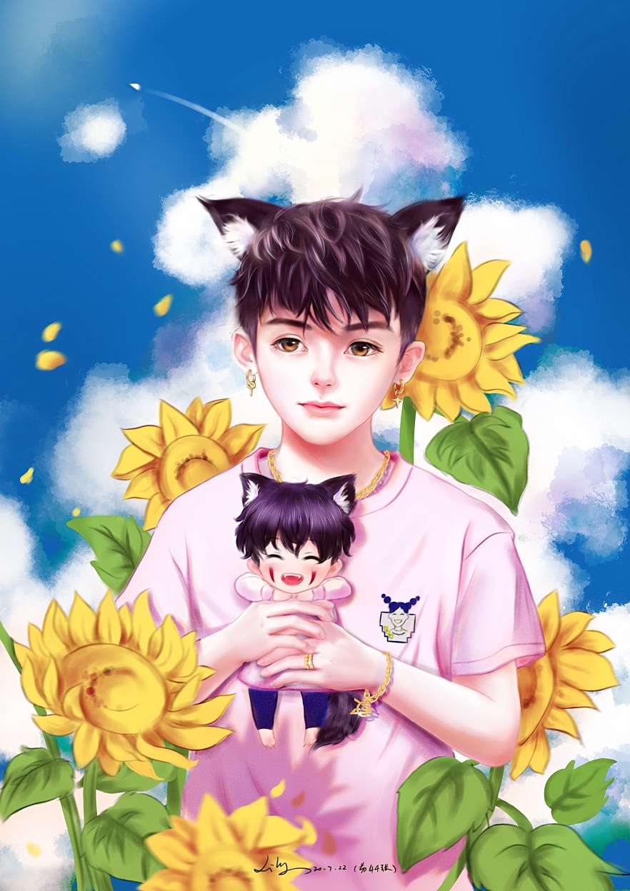 向日葵|插画|创作习作|lily画者不语_原创作品-站酷zcool