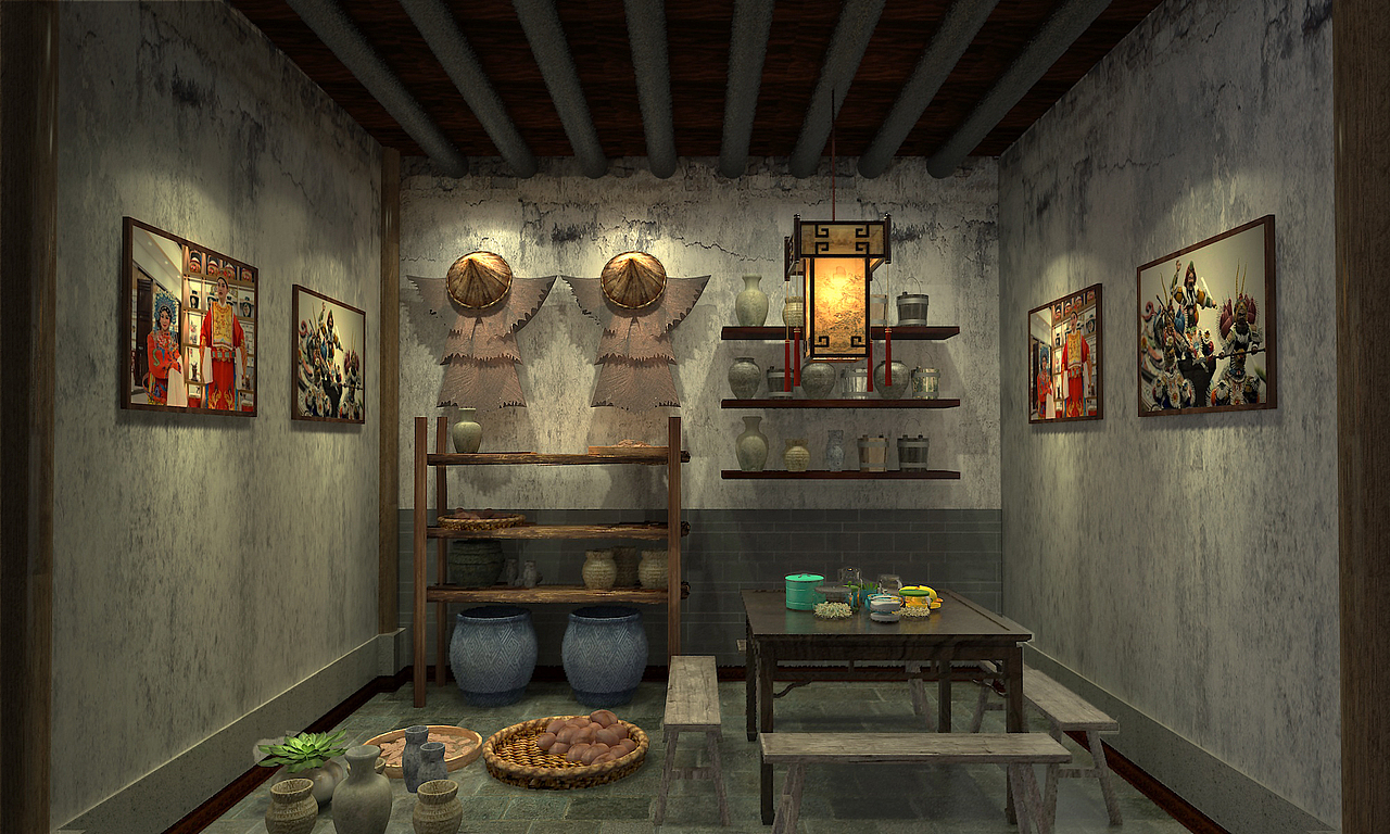 祠堂陈列展示设计(图ZMTQ0MTAwOTg0) - 展陈设计 - 站酷设计师yukiyuyuyu原创素材 - 站酷ZCOOL