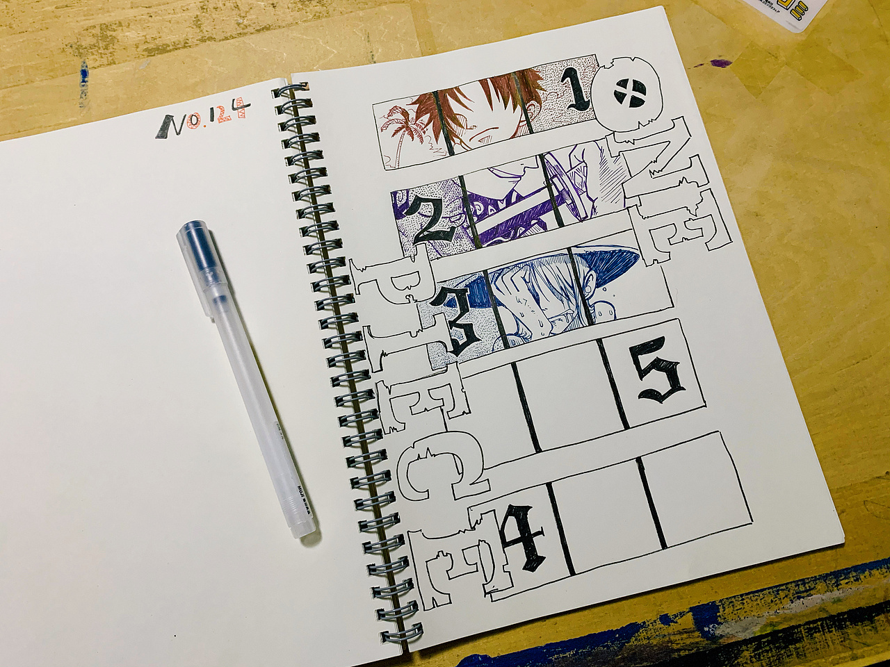 海贼王 临摹三期 NO.124分步ing