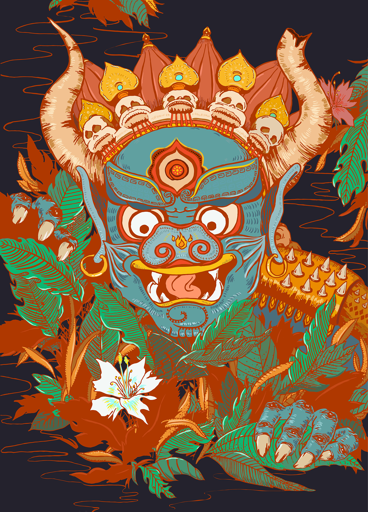 新年辟邪|插画|创作习作|来碗鱼丸 - 原创作品 - 站酷 (zcool)