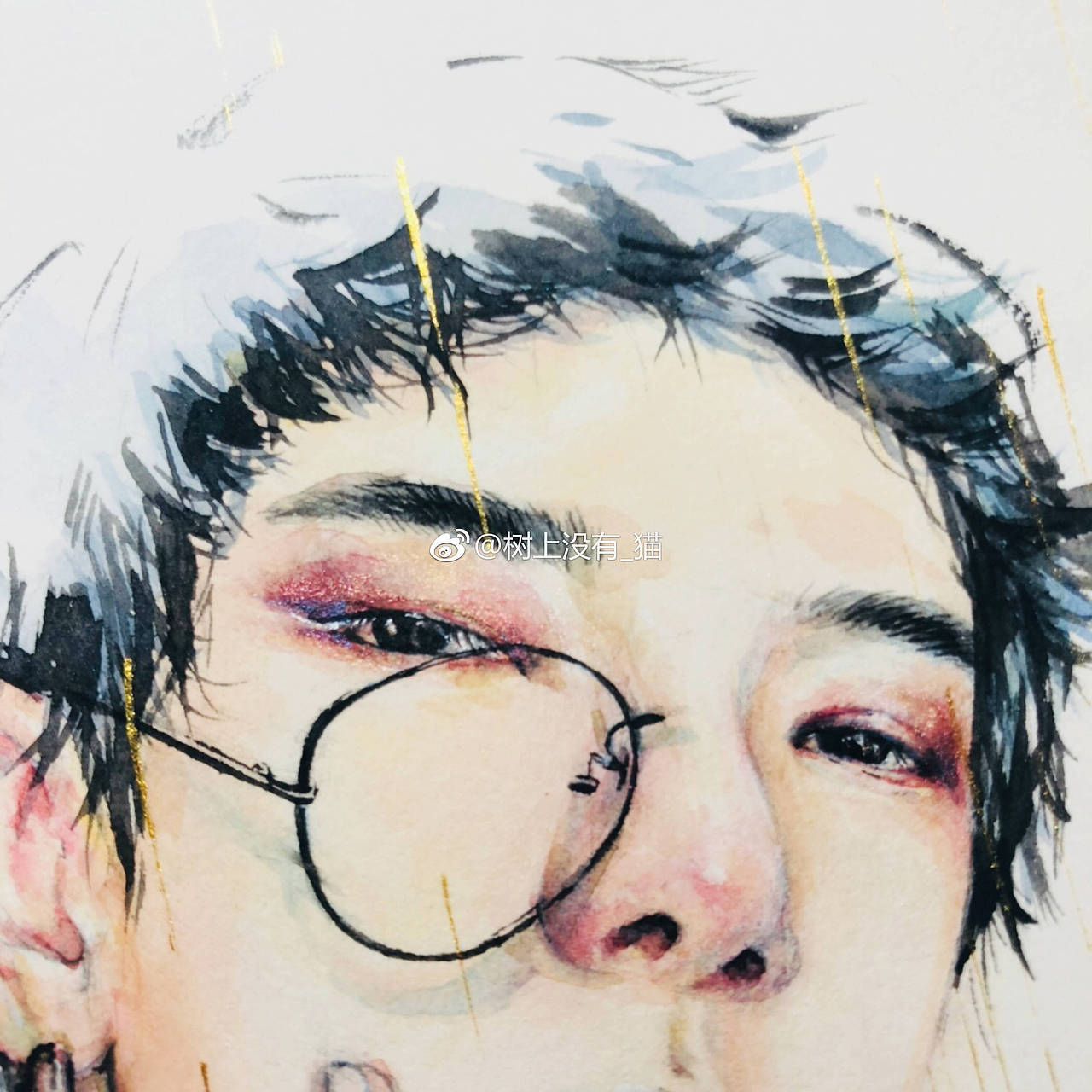 水彩 人物 华晨宇（图ZMTQyNDIzMjE2） - 绘画 - 站酷设计师树上没有_猫原创素材 - 站酷ZCOOL