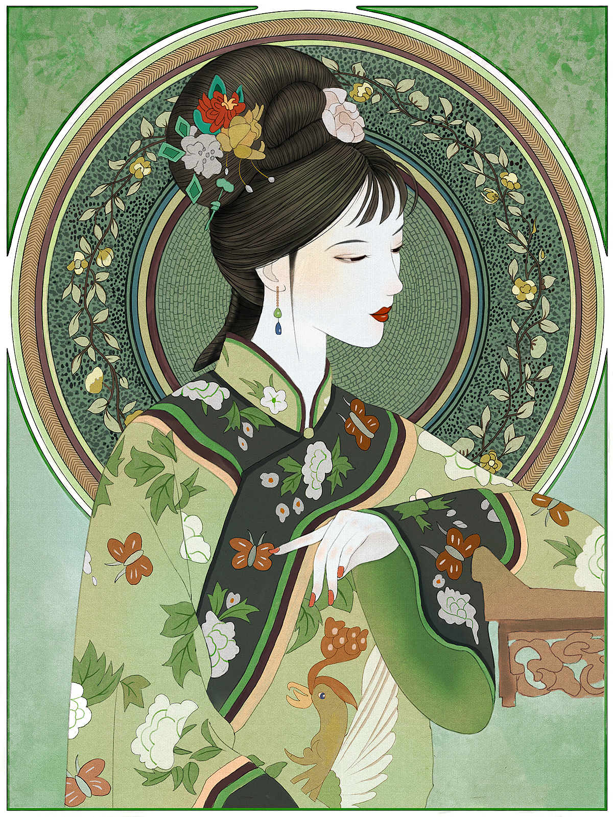 清朝美人录（图ZMjA0ODg5MTcy） - 创作习作 - 站酷设计师害羞的小狮子原创素材 - 站酷ZCOOL