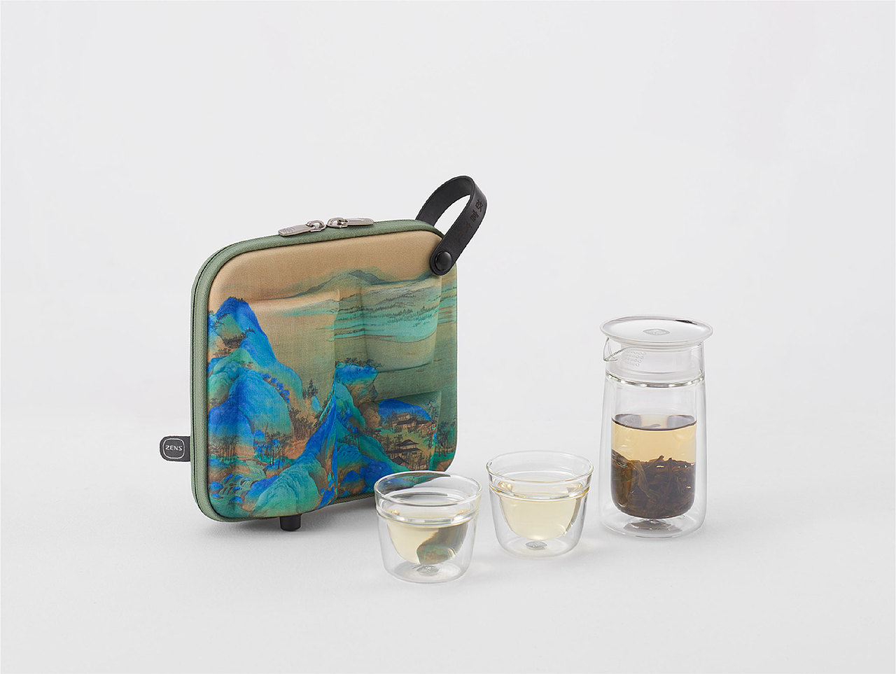 故宫文化 千里江山图 便携旅行茶具