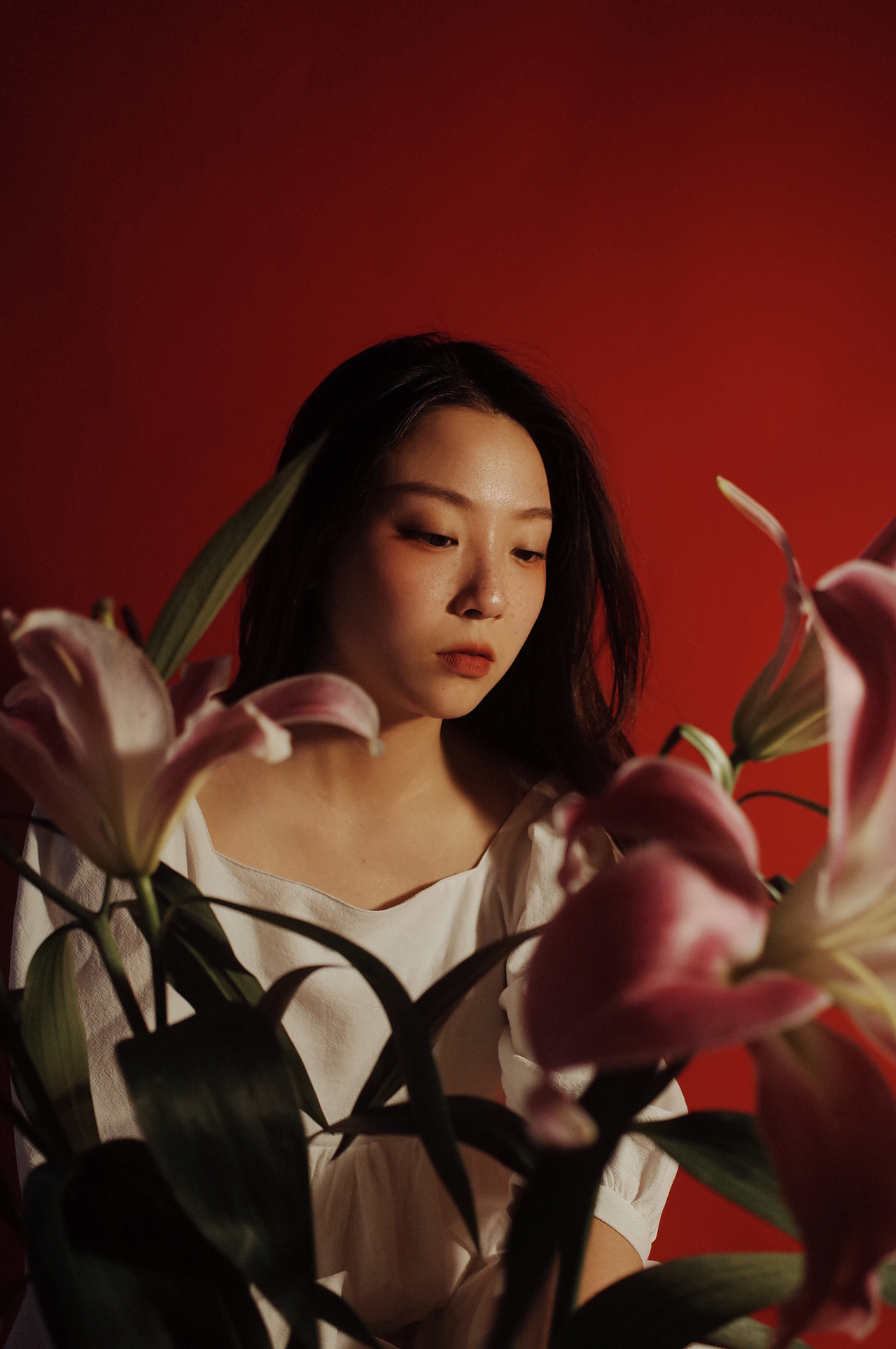 红 百合（图ZMjU3NzMxODI0） - 人像摄影 - 站酷设计师LYSDA原创素材 - 站酷ZCOOL