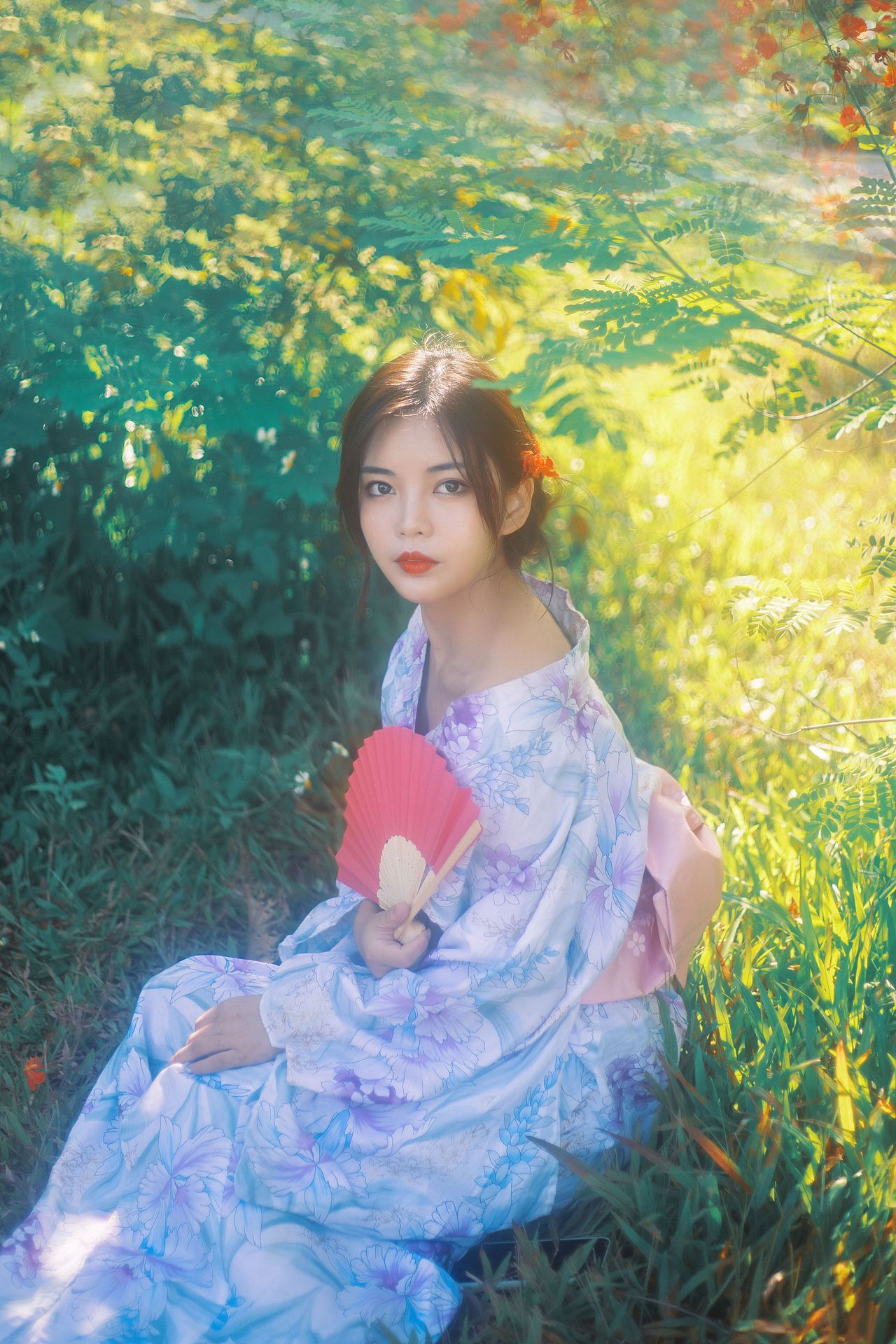 摇曳花荫（图ZMjA4MzAxNTA4） - 人像摄影 - 站酷设计师困在slin啊原创素材 - 站酷ZCOOL