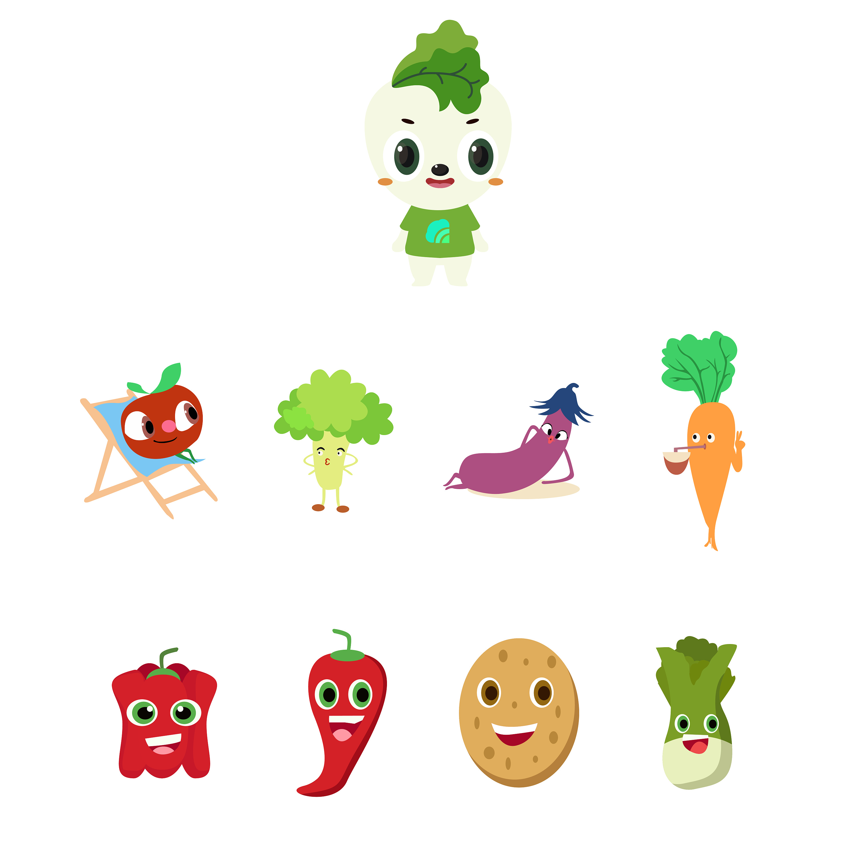 菜园子的菜-插画练习|插画|插画习作|酒儿久之 - 原创作品 - 站酷 (zc