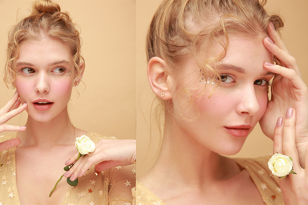 首饰耳环项链饰品模特拍摄外模