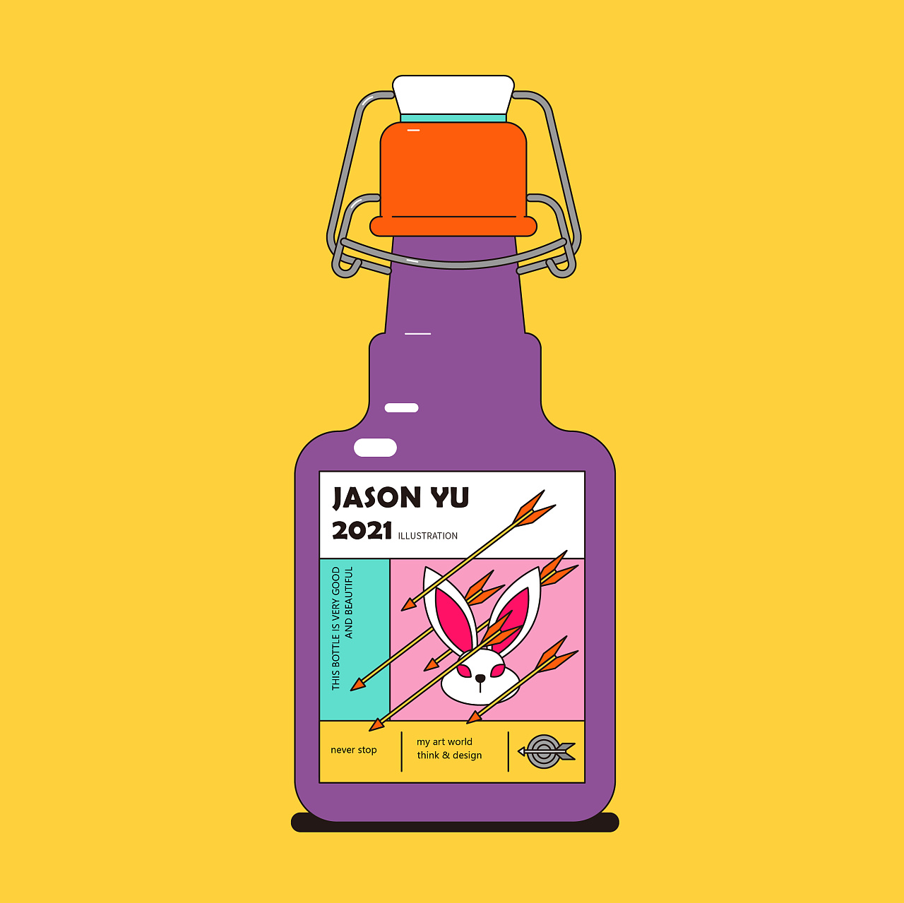 瓶子的插画合集