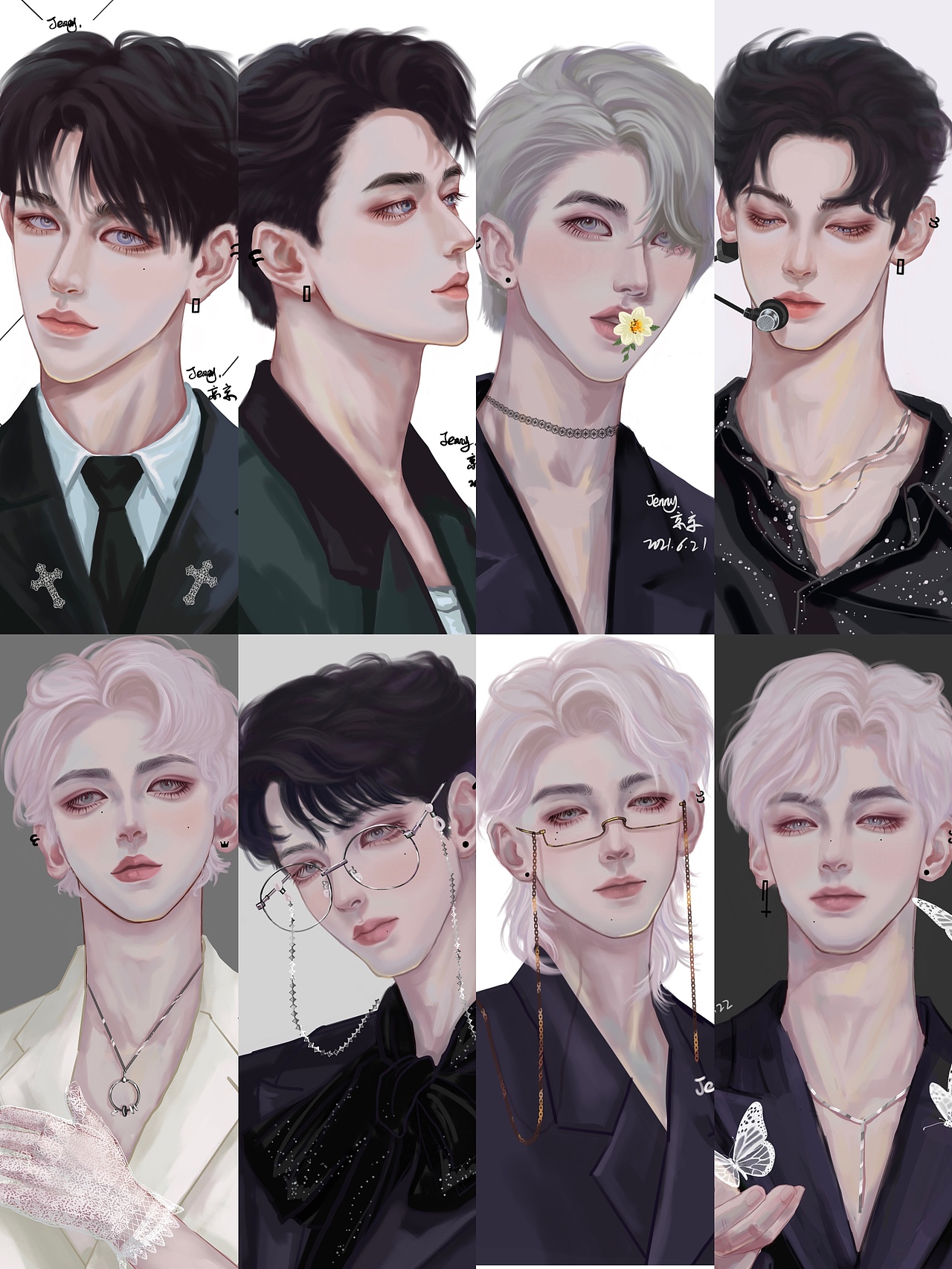 黑与白 系列 明信片