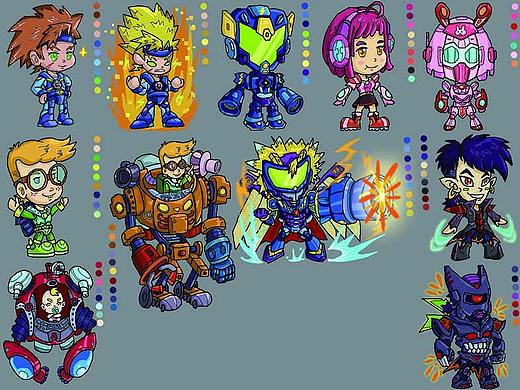 像素小人设计（个人主页-ZMjk1NDc0ODQ=） - 概念设定 - 站酷设计师溜溜的阿星原创素材 - 站酷ZCOOL