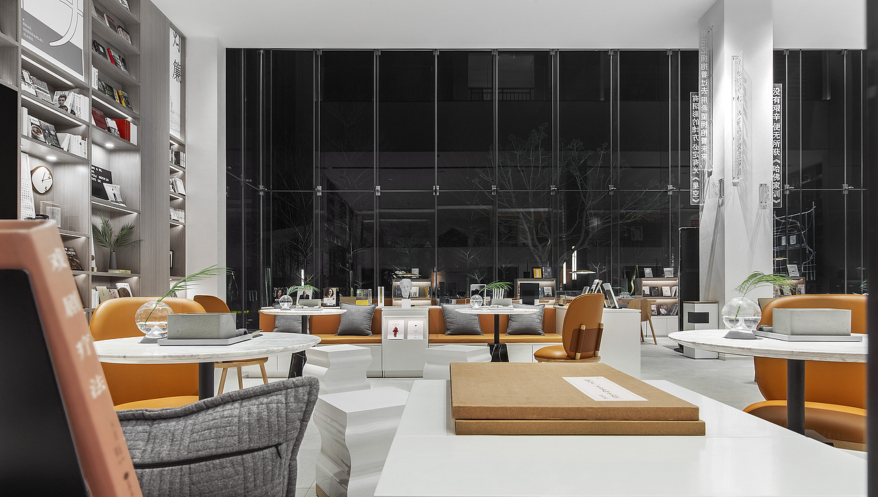 极简+红砖，高级文艺的销售中心（图ZMTY3MzMzOTg4） - 家装设计 - 站酷设计师道胜设计原创素材 - 站酷ZCOOL