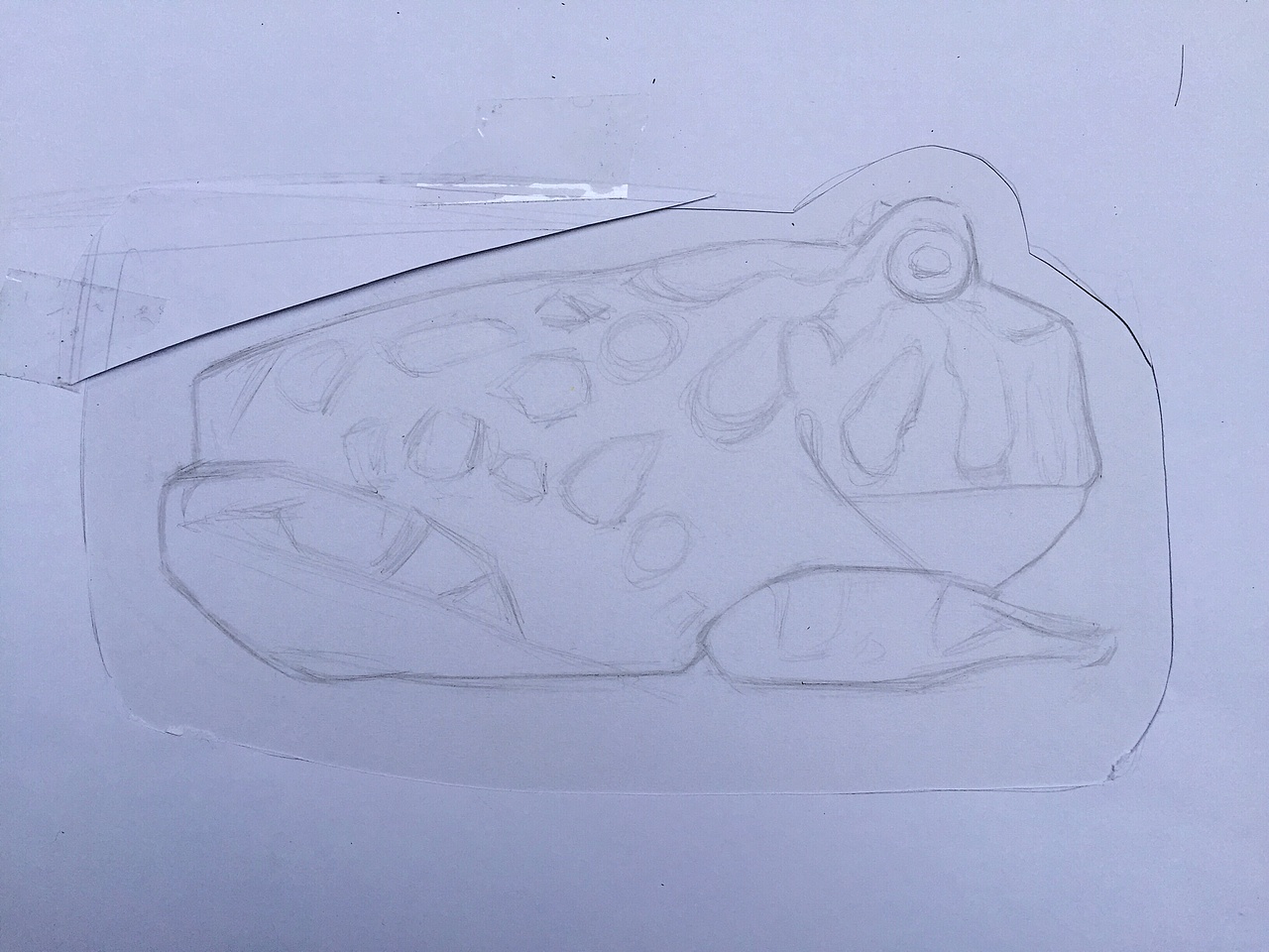 第二张彩铅手绘作品《蛙》