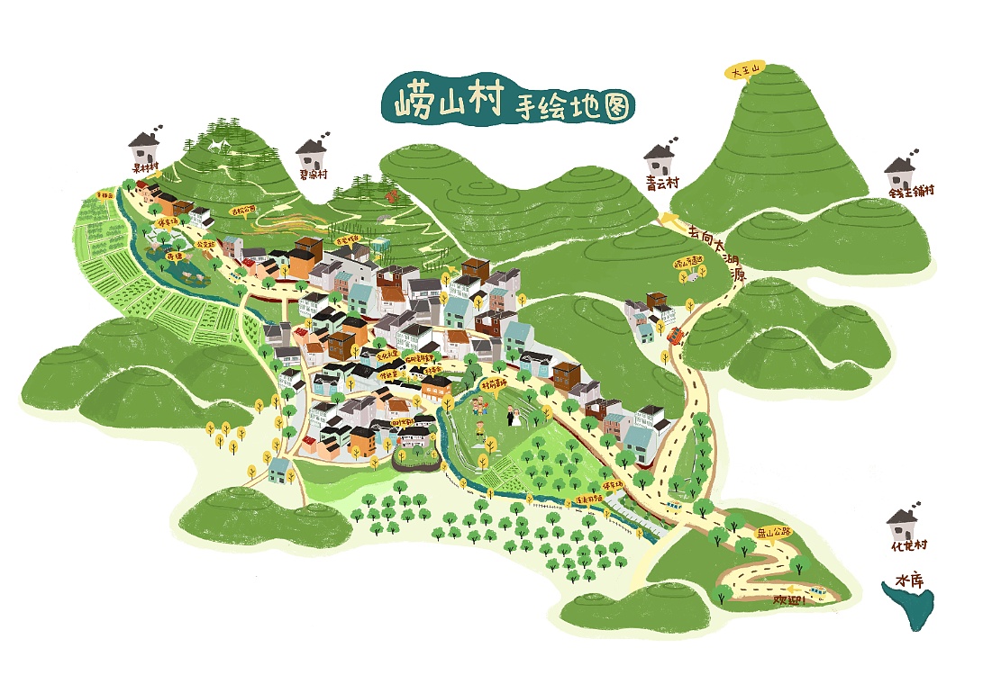 高清村庄地图2017图片