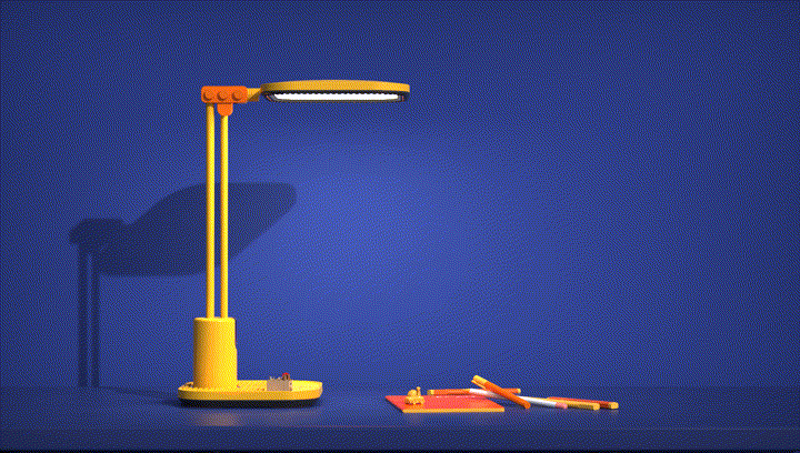 美的儿童台灯-给孩子最好的陪伴|佳简几何设计