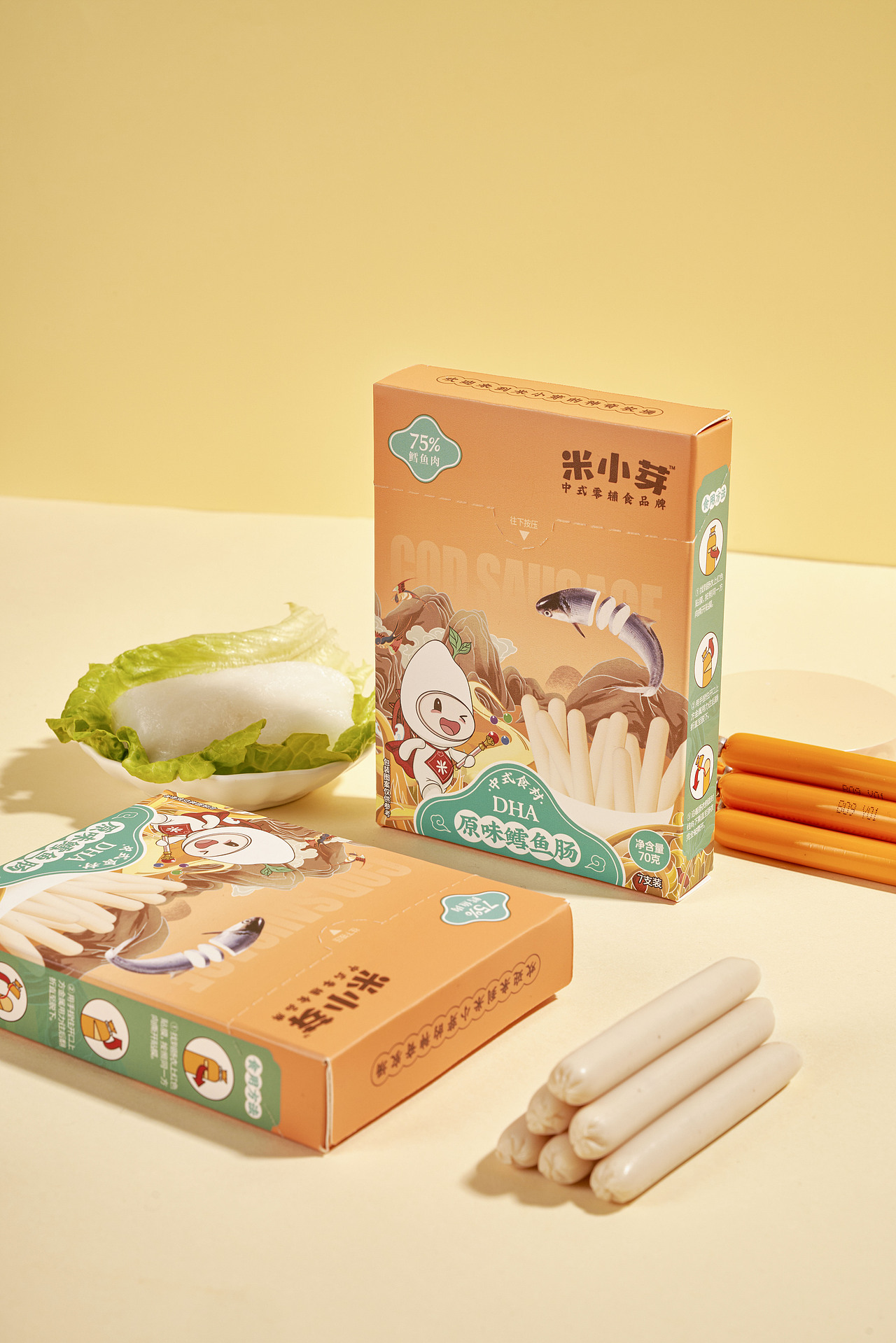 儿童辅食鳕鱼肠