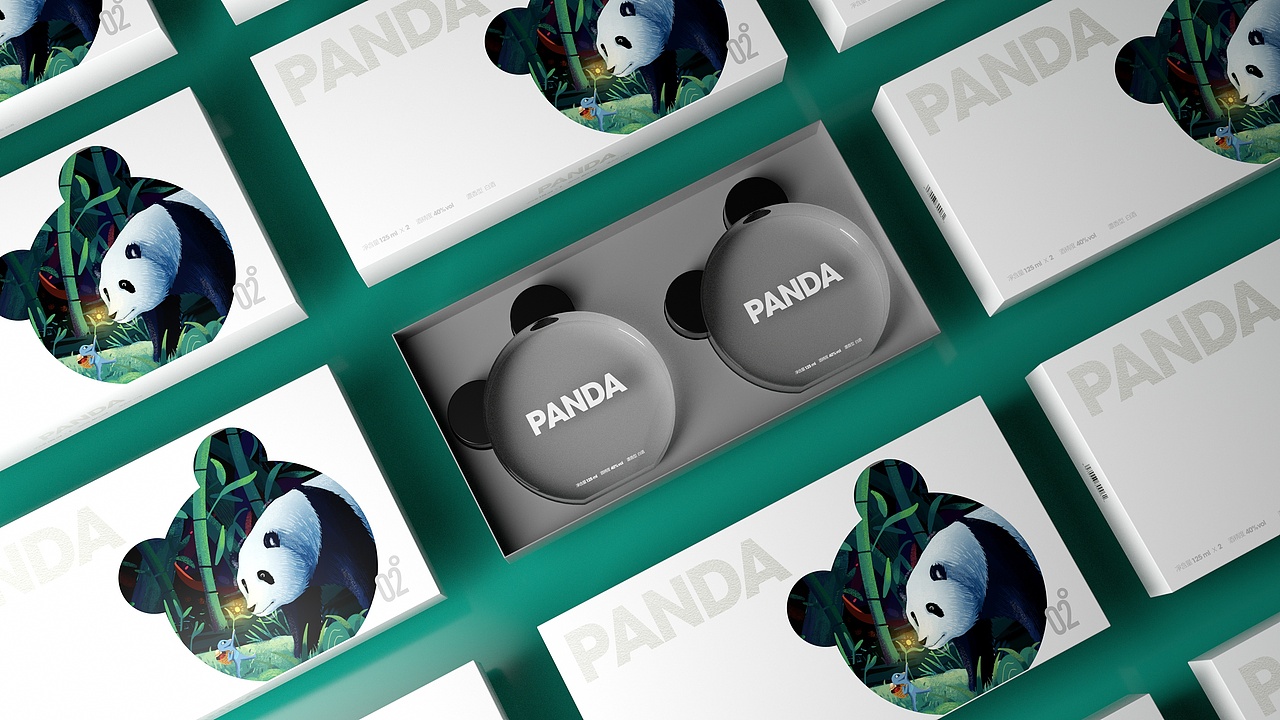 酒包装-熊猫PANDA白酒包装设计
