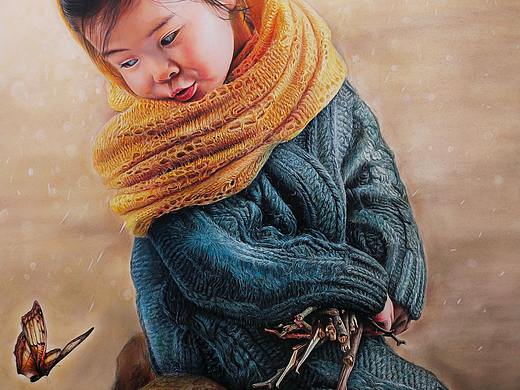 冬天的蝴蝶（个人主页-ZNDk5MzAxNjg=） - 艺术插画 - 站酷设计师老四手绘原创素材 - 站酷ZCOOL