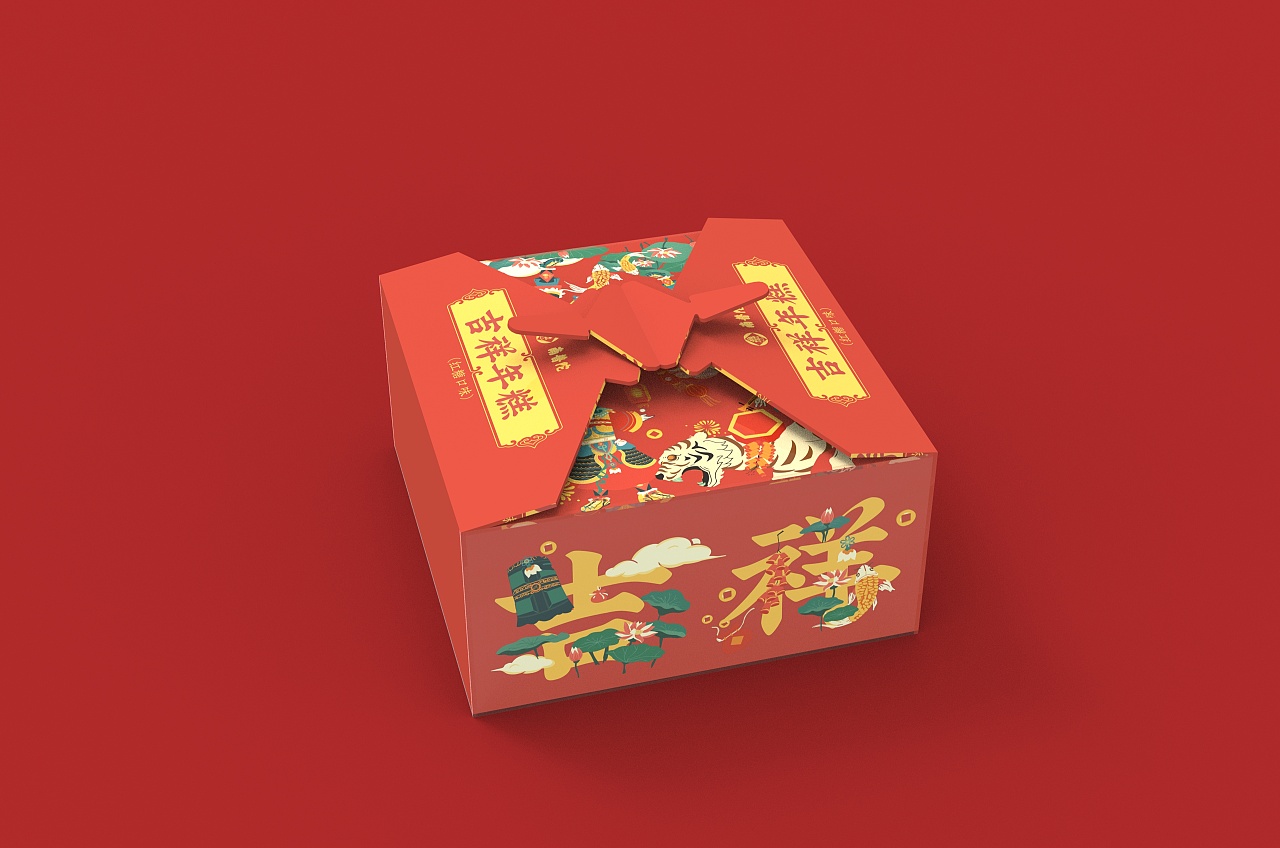 虎星糕照春节年糕包装设计|平面|包装|陈天做大梦 - 原创作品 - 站酷