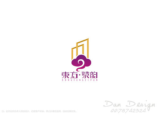 东方紫韵标志/LOGO设计