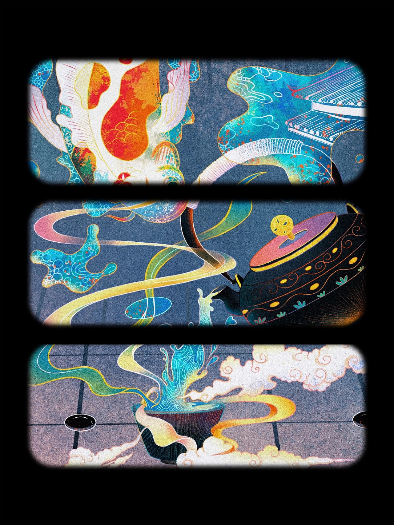 插畫設(shè)計(jì)分享｜安居高枕念康寧(住)（圖ZMzYxMTY3NDg0） - 藝術(shù)插畫 - 站酷設(shè)計(jì)師嗷唔哩玲子吖原創(chuàng)素材 - 站酷ZCOOL