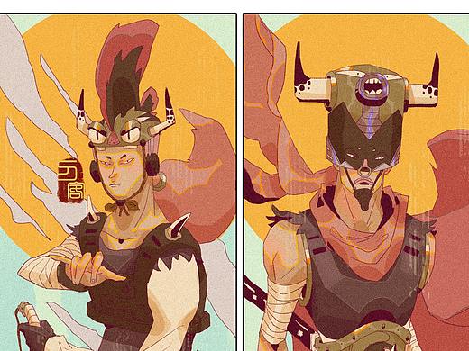 四大金刚.角色设计（一些过程）