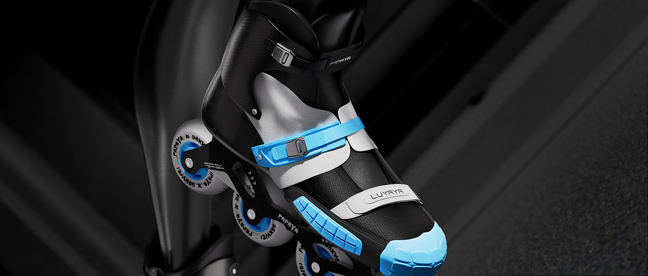 自由式轮滑——花式刹停轮滑鞋（图ZMzQ3NzEzMDQw） - 鞋履设计 - 站酷设计师Elementalspirit原创素材 - 站酷ZCOOL