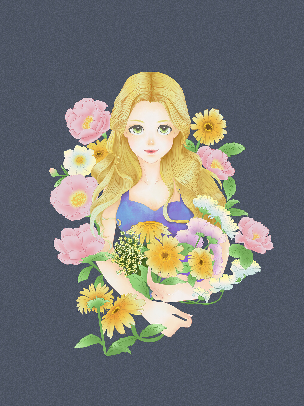 后来画着画着就变成深色底
因为我发现,深色底用来做头像比较好看<br>喜欢和不喜欢的求丢个意见,感谢啦··