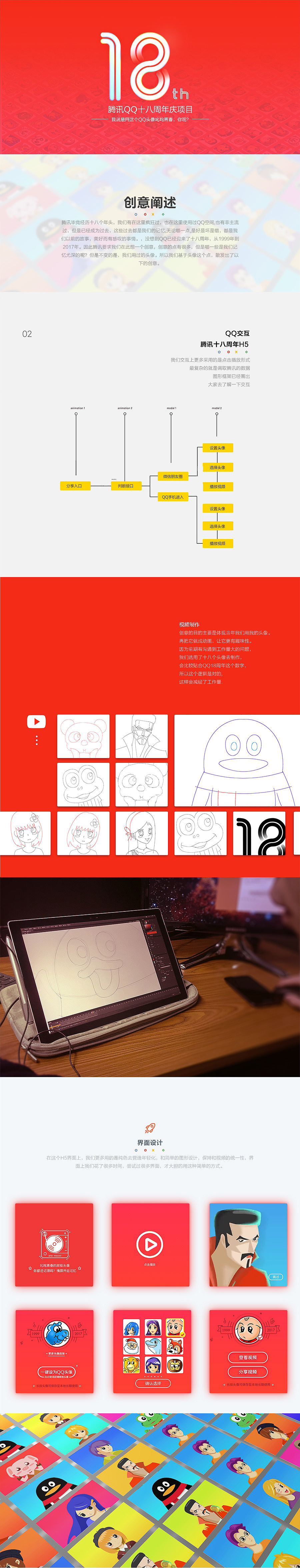 腾讯十八周年(图ZNzAxNTA5MjQ=) - 移动端网页 - 站酷设计师wen0原创素材 - 站酷ZCOOL