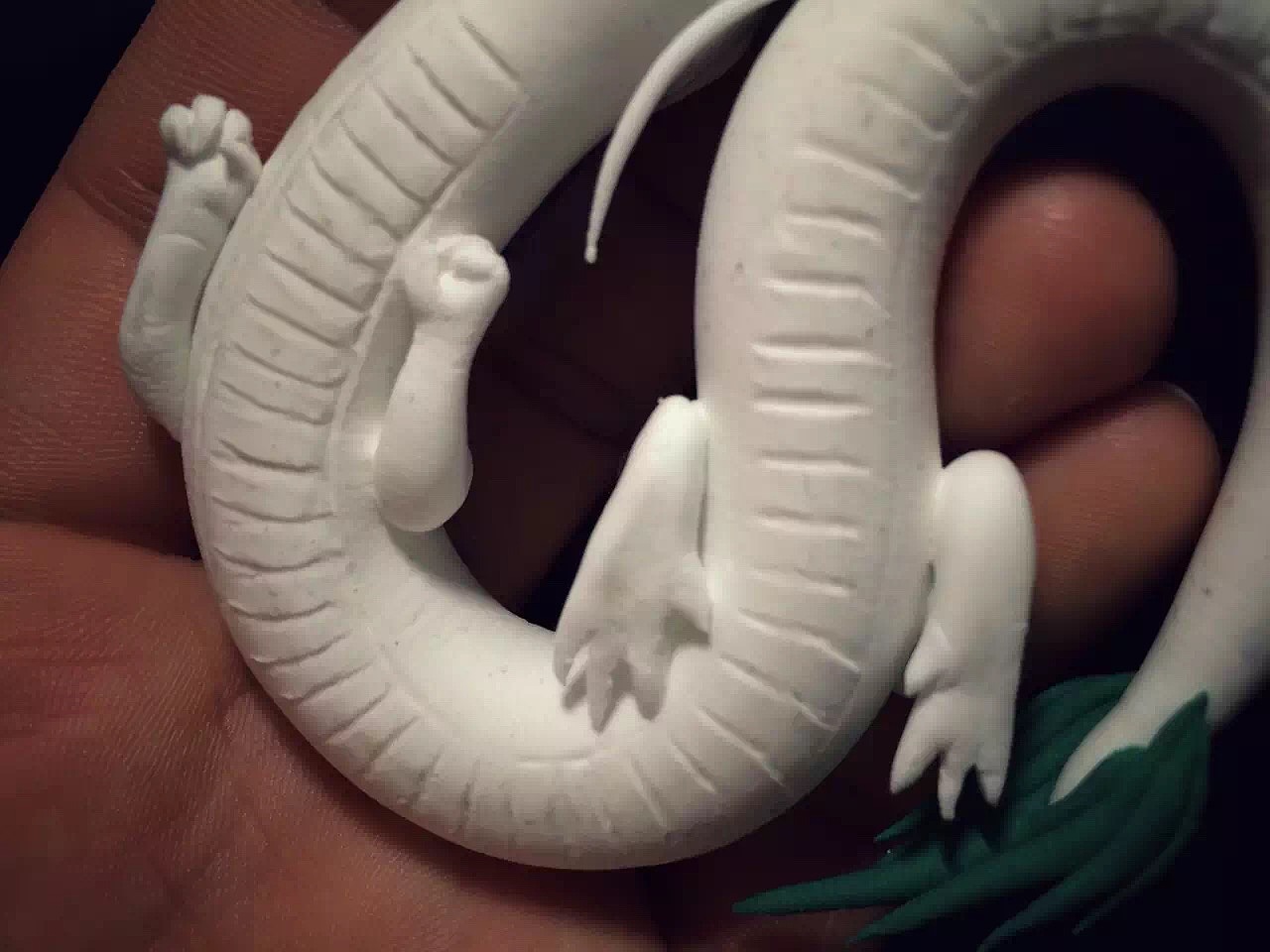 手作-小白龙超轻粘土