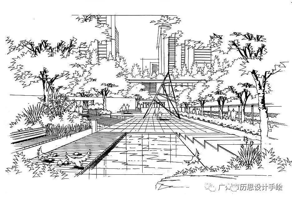 设计手绘教育培训 | 建筑丶景观丶室内丶写生作品赏析（图ZMTc5NDY2MDcy） - 景观设计 - 站酷设计师LSSJ原创素材 - 站酷ZCOOL
