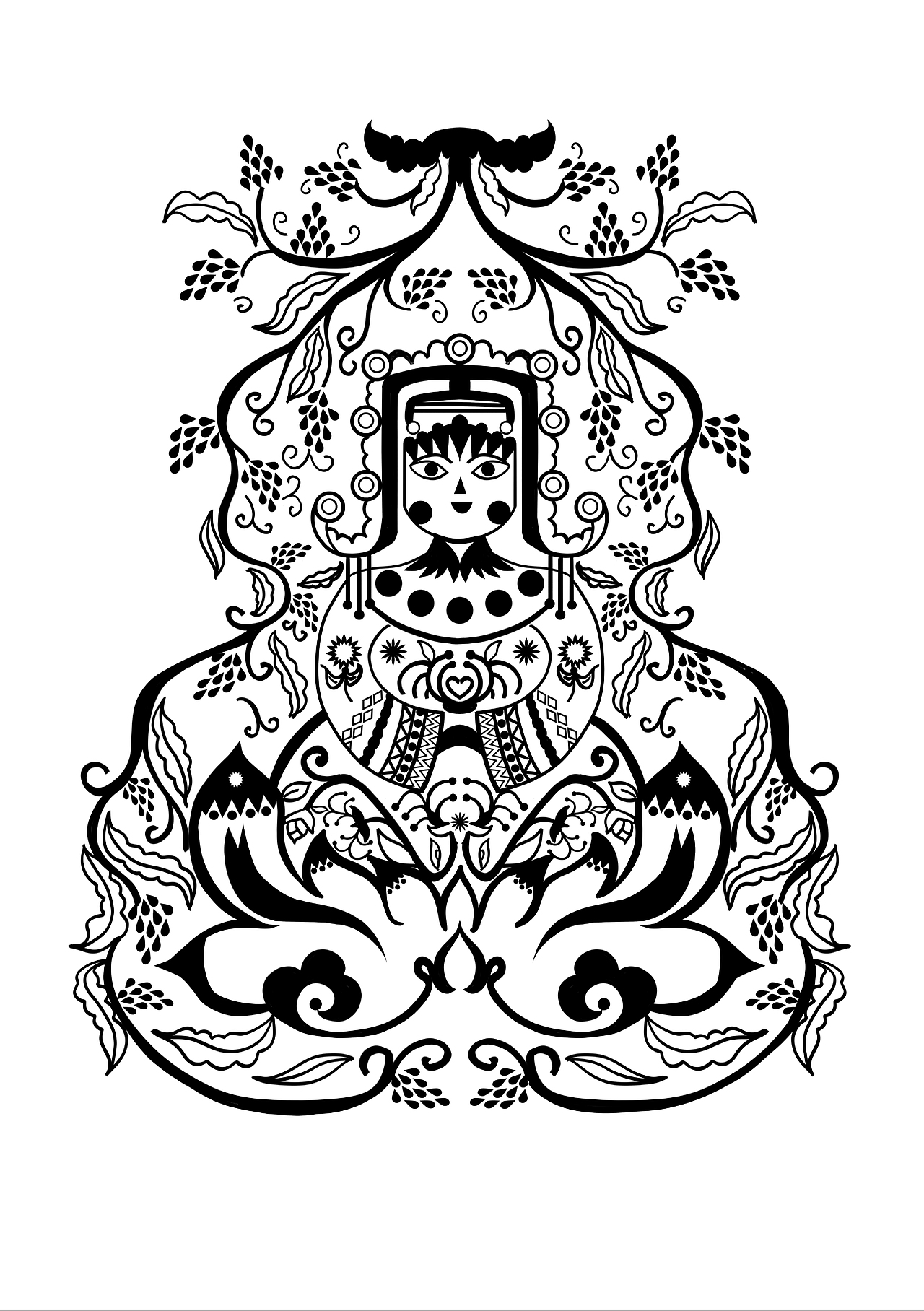 羌族图样|插画|创作习作|高乐福的爸爸_原创作品-站酷zcool