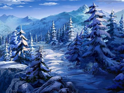 雪山松林（个人主页-ZNTQ4MDI1NzY=） - 动画片 - 站酷设计师九格动漫原创素材 - 站酷ZCOOL